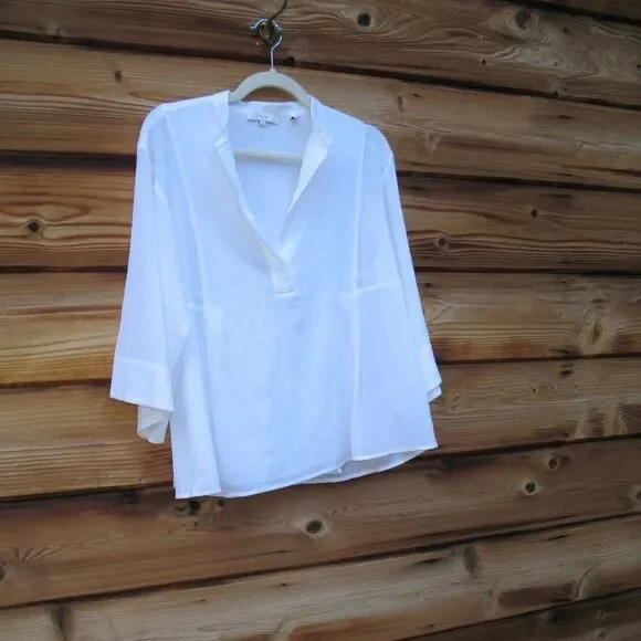 Vince Gauze Cotton Top Blouse - Picture 3 of 9